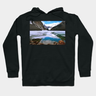 Lake Louise Victoria Glacier Alberta Canada Hoodie